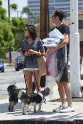 Nina Dobrev - Walks Her Dog Maverick in LA 07/01/2018