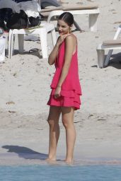 Olivia Culpo at a Beach in Fomentera, June 2018