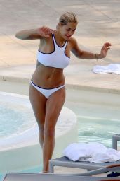 Rita Ora in a White Bikini in the French Riviera 07/02/2018
