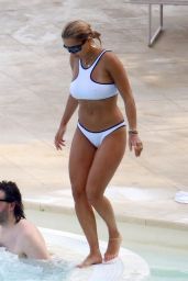 Rita Ora in a White Bikini in the French Riviera 07/02/2018