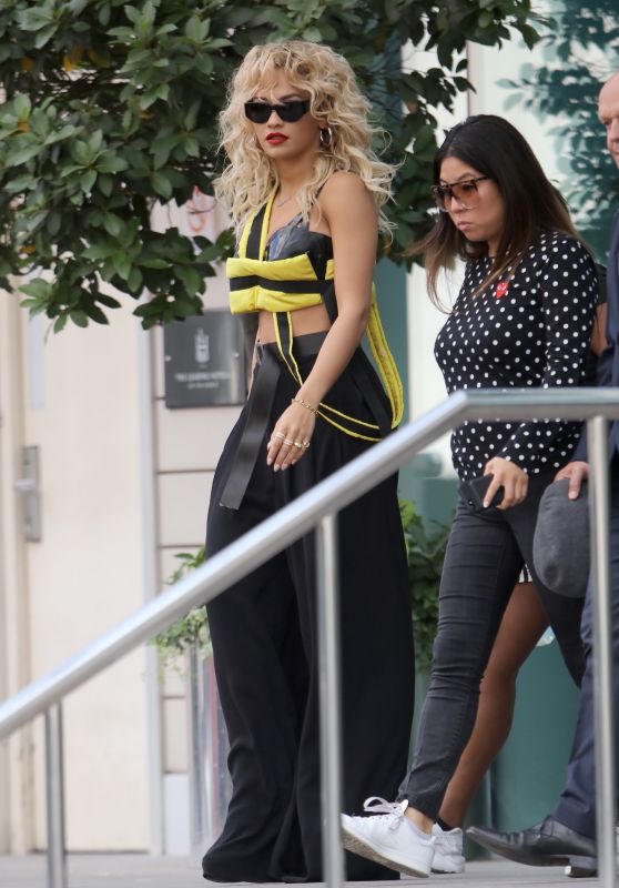 Rita Ora - Leaving Her Manchester Hotel 07/15/2018