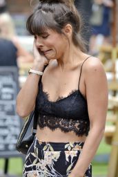Roxanne Pallett - Filming a Special Feature for her Minster FM Breakfast Radio Show in York City 07/18/2018