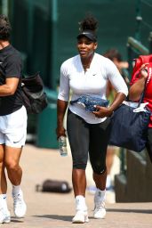 Serena Williams Arrives at the Aorangi Practice Courts in London 07/13/2018