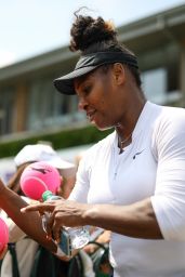 Serena Williams Arrives at the Aorangi Practice Courts in London 07/13/2018