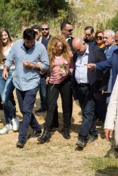 Shakira - Visits the Northern Lebanese Mountain Village of Tannourine, Lebanon 07/13/2018