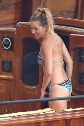 Sienna Miller in Bikini on Holiday in Portofino 07/22/2018