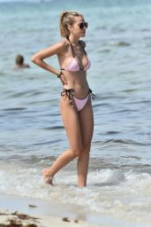 Sif Saga in a Tiny bikini on Miami Beach