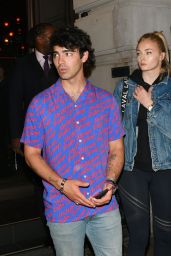 Sophie Turner and Joe Jonas at Novikov Restaurant in London 07/17/2018
