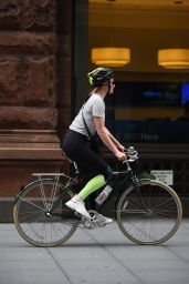 Sophie Turner and Joe Jonas Biking in Manhattan, NY
