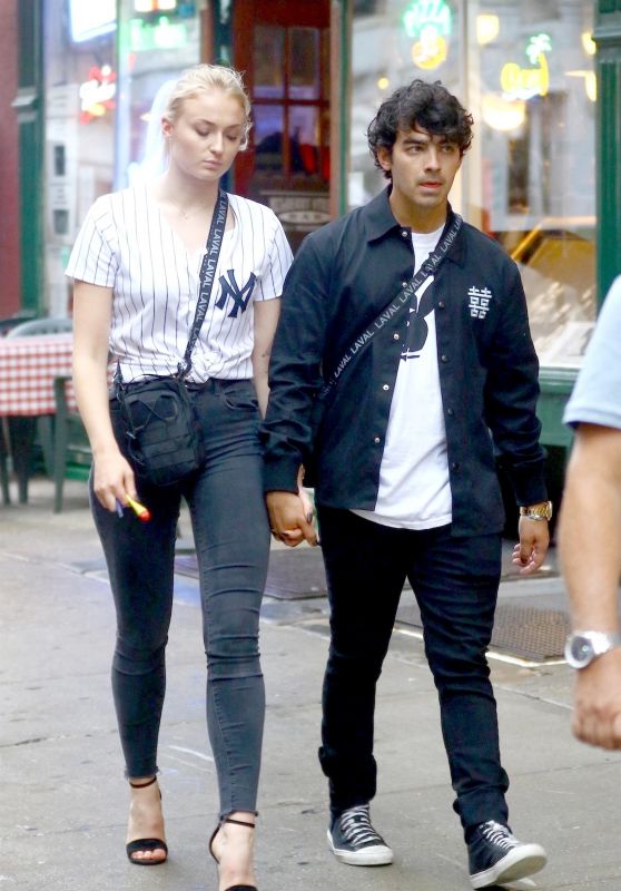 Sophie Turner and Joe Jonas in Little Italy in NYC 07/25/2018