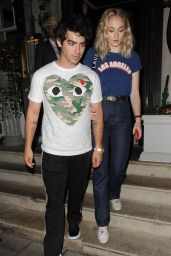 Sophie Turner at 34 Restaurant in London