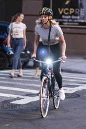 Sophie Turner Bike Ride in New York City 07/20/2018