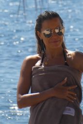 Sylvie Meis in Bikini on the Beach in Mykonos