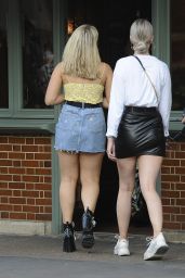 Tallia Storm Leggy in Mini Skirt - Chelsea, London 07/07/2018