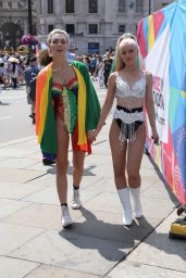 Wallis Day and Alice Chater at Pride London Festival in London 07/07/2018