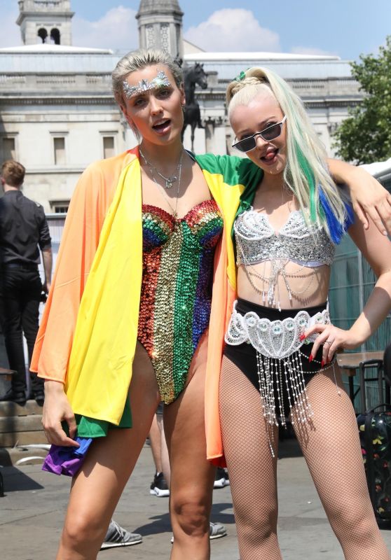Wallis Day and Alice Chater at Pride London Festival in London 07/07/2018