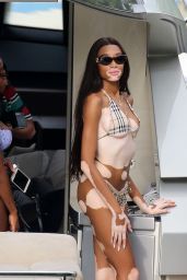 Winnie Harlow Show Off Her Curves in Bikini on a Yacht in Miami 07/28/2018