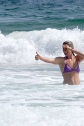 Ali Larter in Bikini on Malibu Beach 08/14/2018