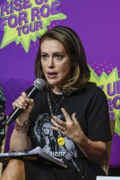 Alyssa Milano - Speaks at the Rise Up For Roe Tour in Las VegaS 08/20/2018
