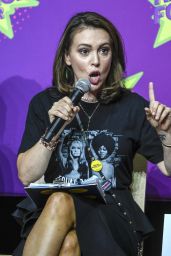 Alyssa Milano - Speaks at the Rise Up For Roe Tour in Las VegaS 08/20/2018