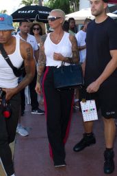 Amber Rose at the Sugar Factory in Miami 08/17/2018