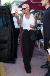 Amber Rose at the Sugar Factory in Miami 08/17/2018