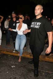Amber Rose - Leaves From Ace Of Diamonds Club in West Hollywood 08/13/2018