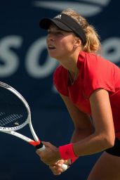 Anett Kontaveit – Practices Ahead of the 2018 US Open in NYC