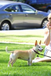 Ashley Greene - Walking Her Dog in Beverly Hills 08/07/2018