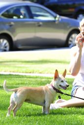 Ashley Greene - Walking Her Dog in Beverly Hills 08/07/2018