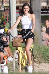 Becky G - Filming a Bike Ride Scene For Music Video in Venice Beach