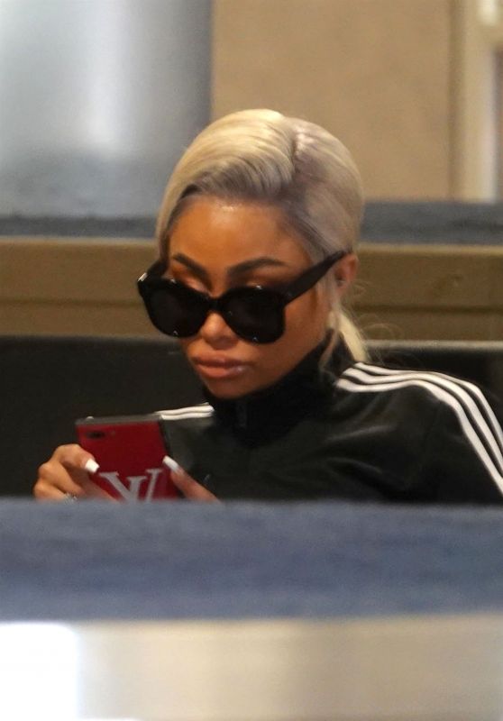 Blac Chyna - Arriving on a Flight at LAX in Los Angeles 08/21/2018