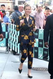 Brooklyn Decker in a Floral Print Suit - BUID Series in NYC 08/06/2018