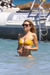 Camille Rowe in Bikini in Corsica, August 2018