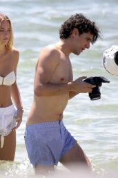 Caroline Kelley Bikini Photoshoot on the Beach in Miami 08/22/2018