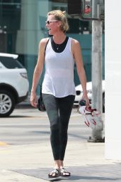 Charlize Theron at SoulCycle in West Hollywood 08/04/2018