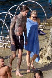 Charlotte McKinney and Nathan Kostechko on Holiday in Capri 08/13/2018