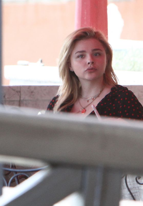 Chloe Moretz - On a Terrace by the Sea in Venice 08/30/2018