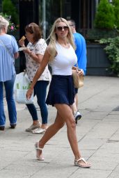 Christine McGuinness - Leaving The Style Lounge Hair Salon in Cheshire