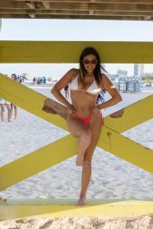 Claudia Romani in Bikini on Miami Beach 08/07/2018