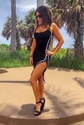 Claudia Romani Walking on Delray Beach 08/01/2018