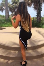 Claudia Romani Walking on Delray Beach 08/01/2018