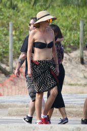 Cristina Cordula in Bikini Top - Walk in Rio de Janeiro 07/29/2018