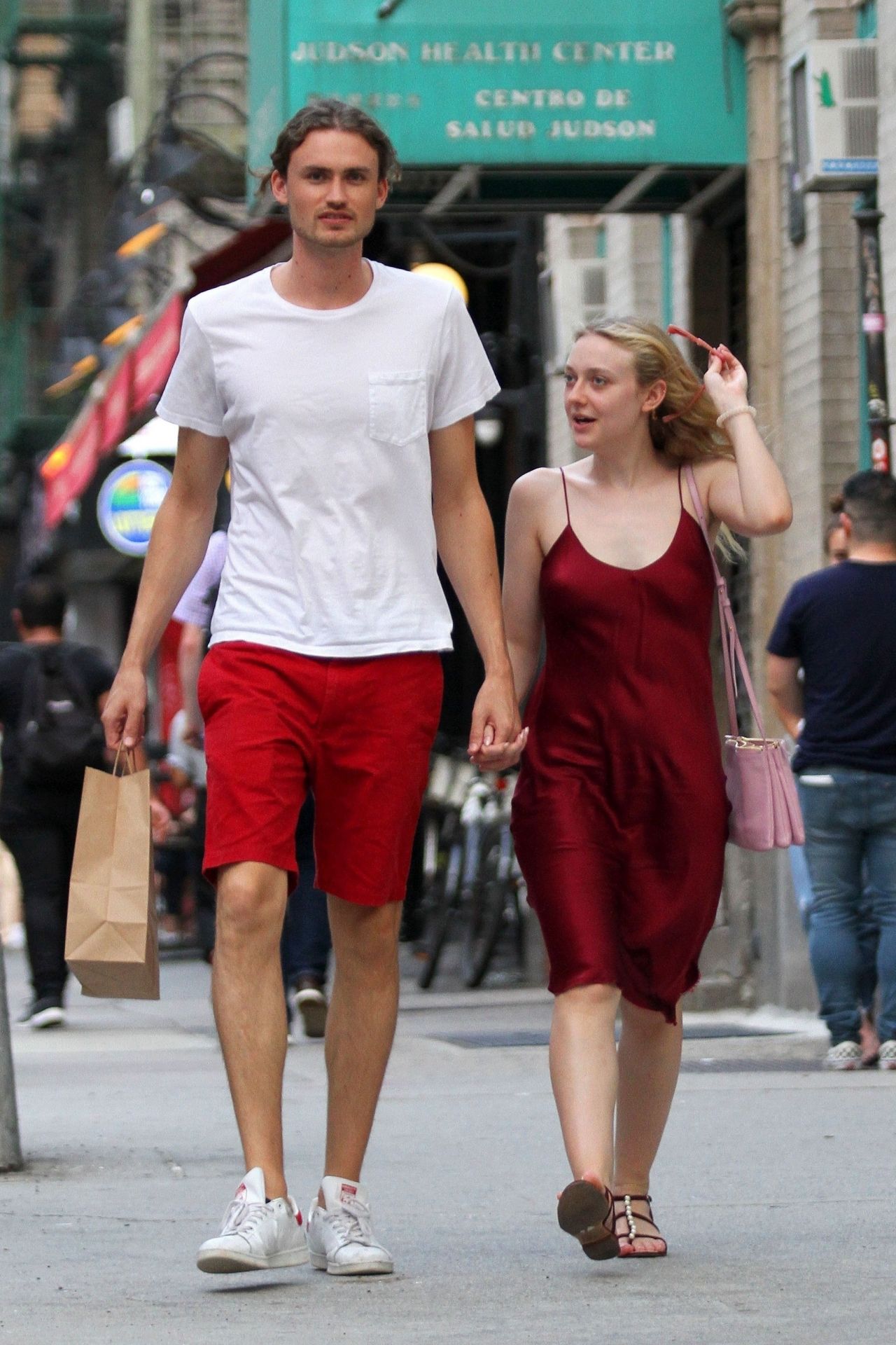 Dakota Fanning and Henry Frye in New York City 08/27/2018 • CelebMafia