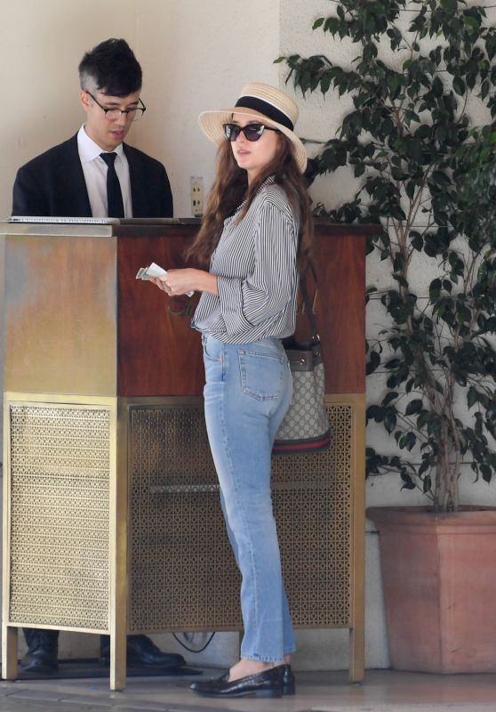 Dakota Johnson - Leaving The Sunset Tower in West Hollywood 08/22/2018