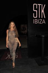 Demi Rose pictured at STK IBIZA in Ibiza, August 2018