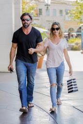 Denise Richards and Aaron Phypers Out in Calabasas 08/14/2018