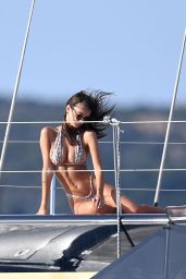 Emily Ratajkowski in Bikini on a Yacht in Sardinia 08/12/2018