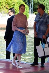 Emma Stone - Arriving at Hotel Excelsior in Venice, Italy 08/30/2018