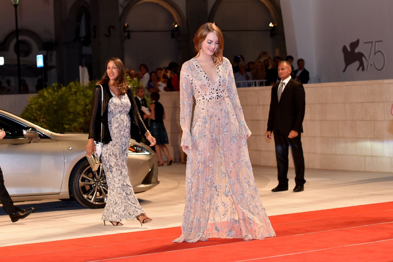 Emma Stone - "The Favourite" Red Carpet - 75th Venice Film Festival